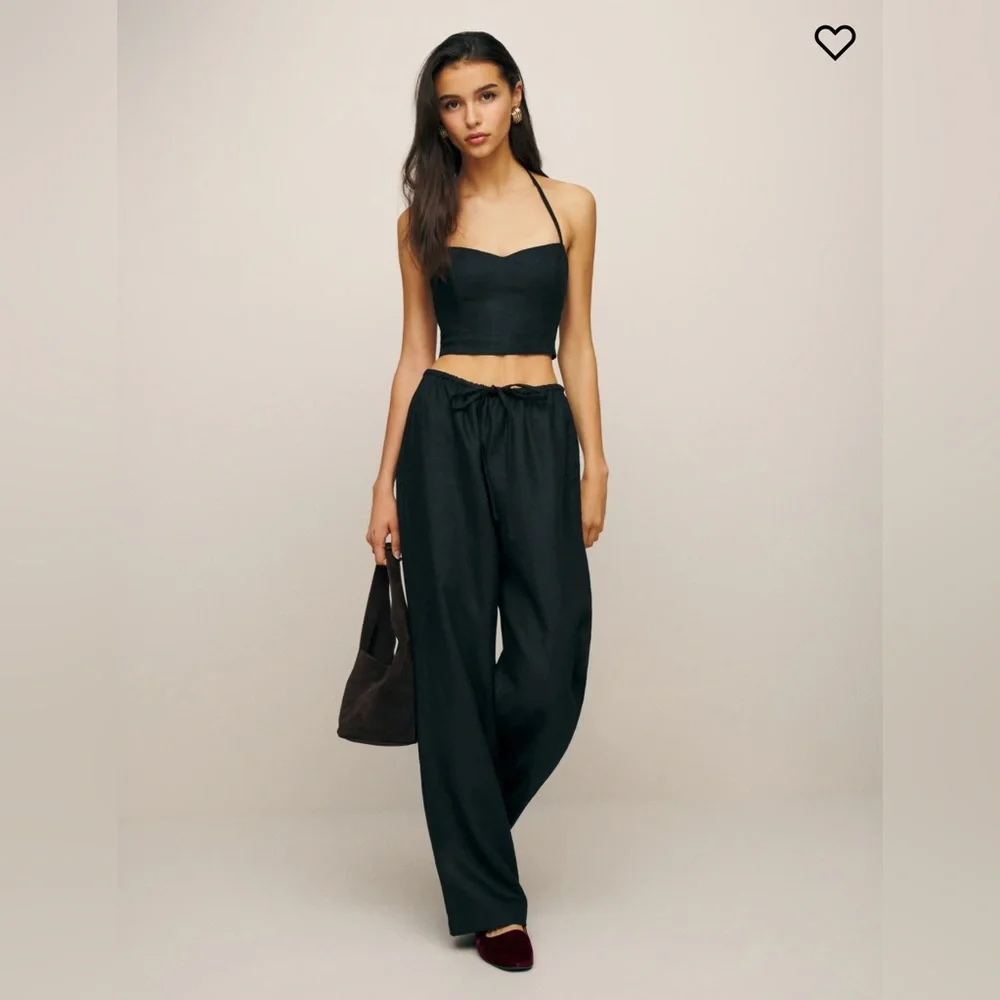 Reformation Jaida Linen Two Piece Set New
